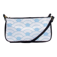 Blue,white,shell,pattern Shoulder Clutch Bags by NouveauDesign