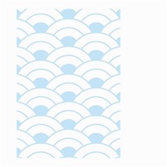 Blue,white,shell,pattern Small Garden Flag (two Sides) by NouveauDesign