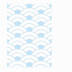 Blue,white,shell,pattern Large Garden Flag (two Sides) by NouveauDesign