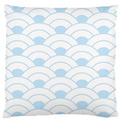 Blue,white,shell,pattern Standard Flano Cushion Case (two Sides) by NouveauDesign