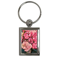 Beautiful Peonies Key Chains (rectangle)  by NouveauDesign