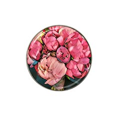 Beautiful Peonies Hat Clip Ball Marker by NouveauDesign