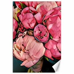 Beautiful Peonies Canvas 20  X 30   by NouveauDesign