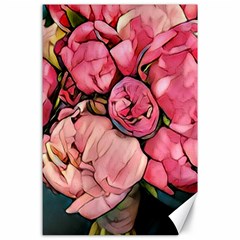 Beautiful Peonies Canvas 24  X 36  by NouveauDesign