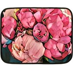 beautiful peonies Fleece Blanket (Mini) 35 x27  Blanket