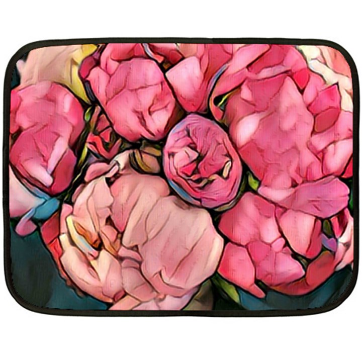 beautiful peonies Fleece Blanket (Mini)