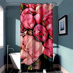 Beautiful Peonies Shower Curtain 36  X 72  (stall)  by NouveauDesign