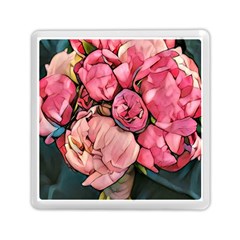 Beautiful Peonies Memory Card Reader (square)  by NouveauDesign