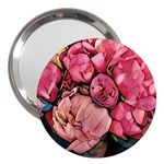 beautiful peonies 3  Handbag Mirrors Front