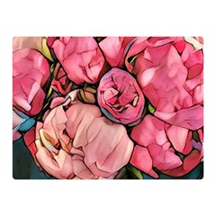 Beautiful Peonies Double Sided Flano Blanket (mini)  by NouveauDesign