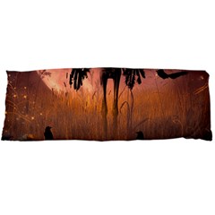 Halloween Design With Scarecrow, Crow And Pumpkin Body Pillow Case Dakimakura (two Sides) by FantasyWorld7