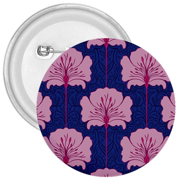 beautiful art nouvea floral pattern 3  Buttons