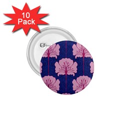 Beautiful Art Nouvea Floral Pattern 1 75  Buttons (10 Pack) by NouveauDesign