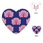 beautiful art nouvea floral pattern Playing Cards (Heart)  Front