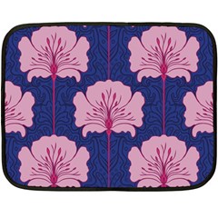 Beautiful Art Nouvea Floral Pattern Double Sided Fleece Blanket (mini)  by NouveauDesign