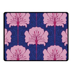 Beautiful Art Nouvea Floral Pattern Fleece Blanket (small) by NouveauDesign