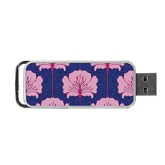 Beautiful Art Nouvea Floral Pattern Portable Usb Flash (one Side) by NouveauDesign