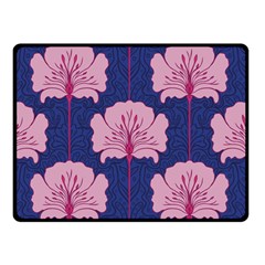 Beautiful Art Nouvea Floral Pattern Double Sided Fleece Blanket (small)  by NouveauDesign