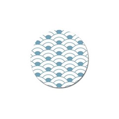 Art Deco Teal White Golf Ball Marker (4 Pack) by NouveauDesign