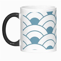 Art Deco Teal White Morph Mugs by NouveauDesign