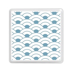 Art Deco Teal White Memory Card Reader (square)  by NouveauDesign