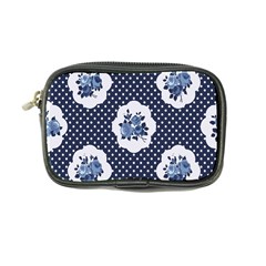 Shabby Chic Navy Blue Coin Purse by NouveauDesign