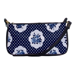 Shabby Chic Navy Blue Shoulder Clutch Bags by NouveauDesign