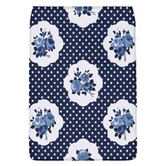 Shabby Chic Navy Blue Flap Covers (l)  by NouveauDesign