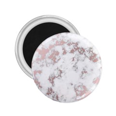 pure and beautiful white marple and rose gold, beautiful ,white marple, rose gold,elegnat,chic,modern,decorative, 2.25  Magnets