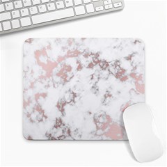 pure and beautiful white marple and rose gold, beautiful ,white marple, rose gold,elegnat,chic,modern,decorative, Large Mousepads