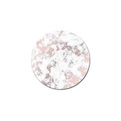 Pure And Beautiful White Marple And Rose Gold, Beautiful ,white Marple, Rose Gold,elegnat,chic,modern,decorative, Golf Ball Marker (4 Pack) by NouveauDesign