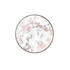 pure and beautiful white marple and rose gold, beautiful ,white marple, rose gold,elegnat,chic,modern,decorative, Hat Clip Ball Marker (10 pack)