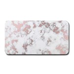 pure and beautiful white marple and rose gold, beautiful ,white marple, rose gold,elegnat,chic,modern,decorative, Medium Bar Mats 16 x8.5  Bar Mat