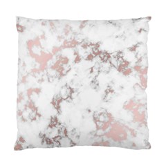 pure and beautiful white marple and rose gold, beautiful ,white marple, rose gold,elegnat,chic,modern,decorative, Standard Cushion Case (Two Sides)