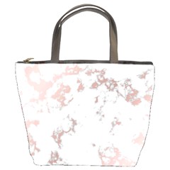 pure and beautiful white marple and rose gold, beautiful ,white marple, rose gold,elegnat,chic,modern,decorative, Bucket Bags