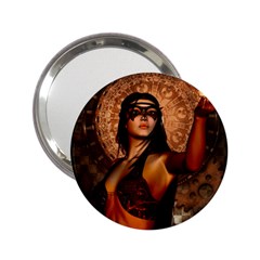 Wonderful Fantasy Women With Mask 2 25  Handbag Mirrors by FantasyWorld7