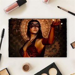 Wonderful Fantasy Women With Mask Cosmetic Bag (large)  by FantasyWorld7