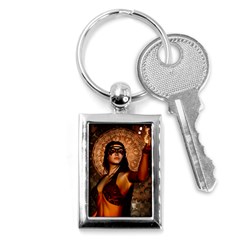 Wonderful Fantasy Women With Mask Key Chains (rectangle)  by FantasyWorld7