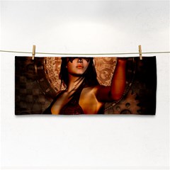 Wonderful Fantasy Women With Mask Hand Towel by FantasyWorld7