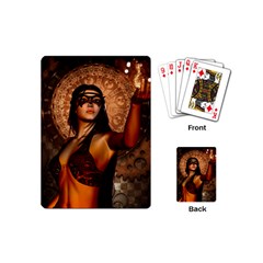 Wonderful Fantasy Women With Mask Playing Cards (mini)  by FantasyWorld7