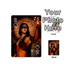 Wonderful Fantasy Women With Mask Playing Cards 54 (mini)  by FantasyWorld7