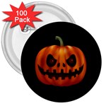 Halloween pumpkin 3  Buttons (100 pack)  Front