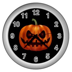 Halloween pumpkin Wall Clocks (Silver) 