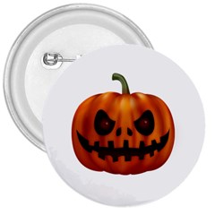 Halloween Pumpkin 3  Buttons by Valentinaart