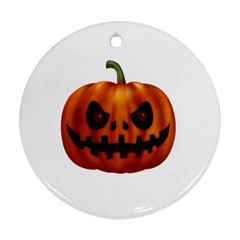 Halloween Pumpkin Ornament (round) by Valentinaart