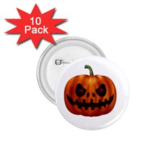 Halloween Pumpkin 1 75  Buttons (10 Pack) by Valentinaart