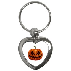 Halloween Pumpkin Key Chains (heart)  by Valentinaart