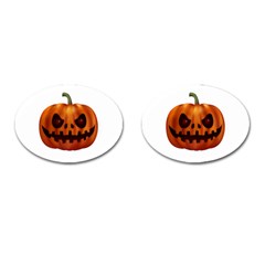 Halloween Pumpkin Cufflinks (oval) by Valentinaart