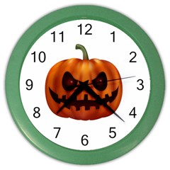 Halloween Pumpkin Color Wall Clocks by Valentinaart