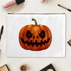 Halloween Pumpkin Cosmetic Bag (xl) by Valentinaart